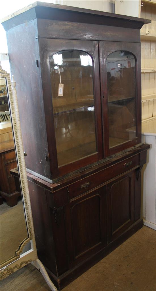 Victorian glazed bookcase